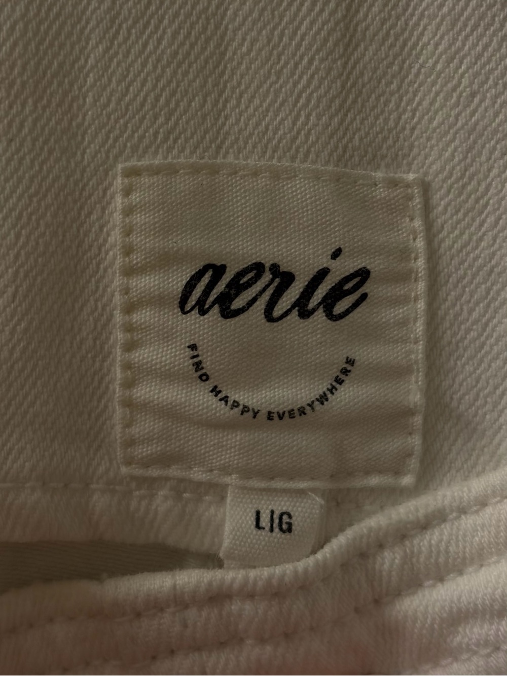Aerie Denim Shortall Overalls - White, Large - Picture 6 of 10